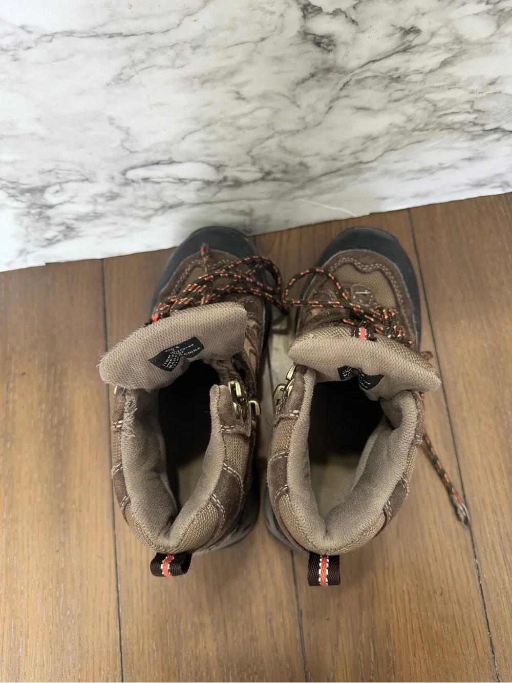 L.L. Bean Kids Brown Hiking Boots - Durable Outdoor Trail Shoes size 3